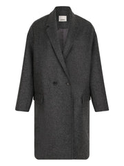 double-breasted wool coat