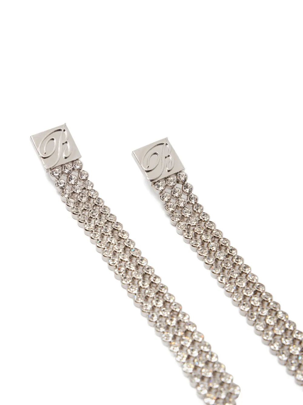 crystal-embellished earrings