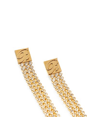 crystal-embellished earrings