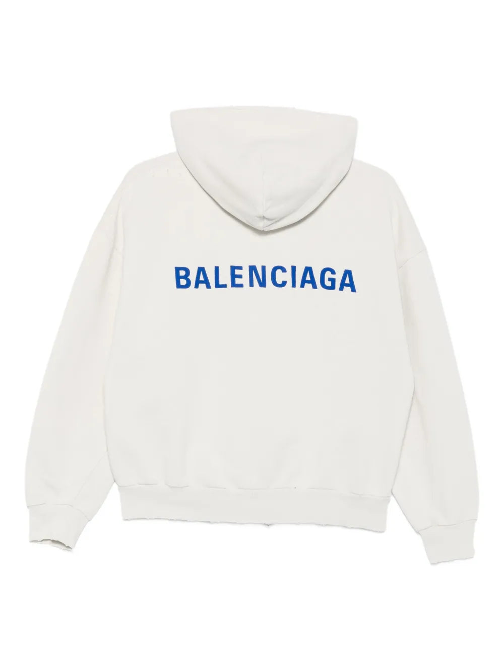 logo-embroidered zip-up Hoodie