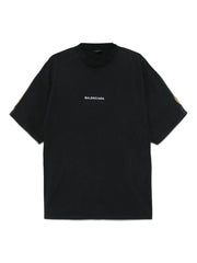 logo-embroidered sleeve-patch T-Shirt