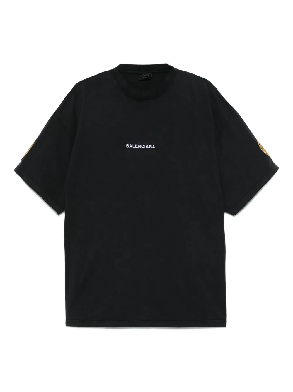 logo-embroidered sleeve-patch T-Shirt