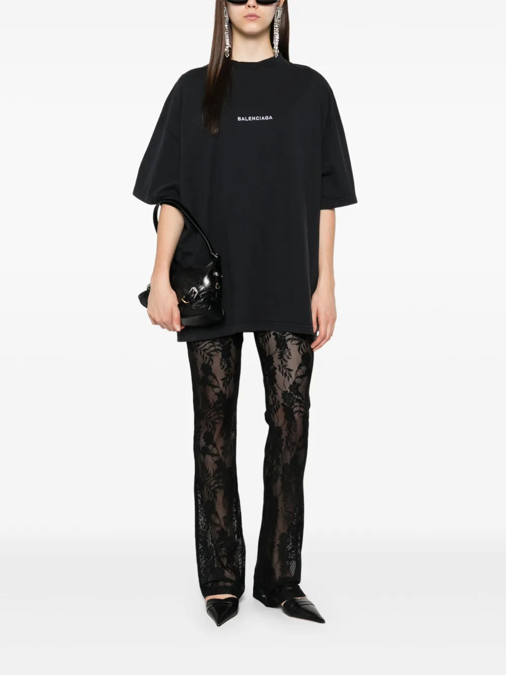 logo-embroidered sleeve-patch T-Shirt