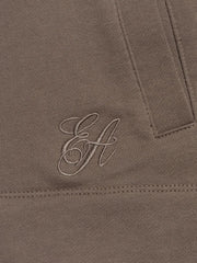 logo-embroidered zip-up Hoodie