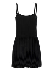 pleated mini dress