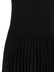 pleated mini dress