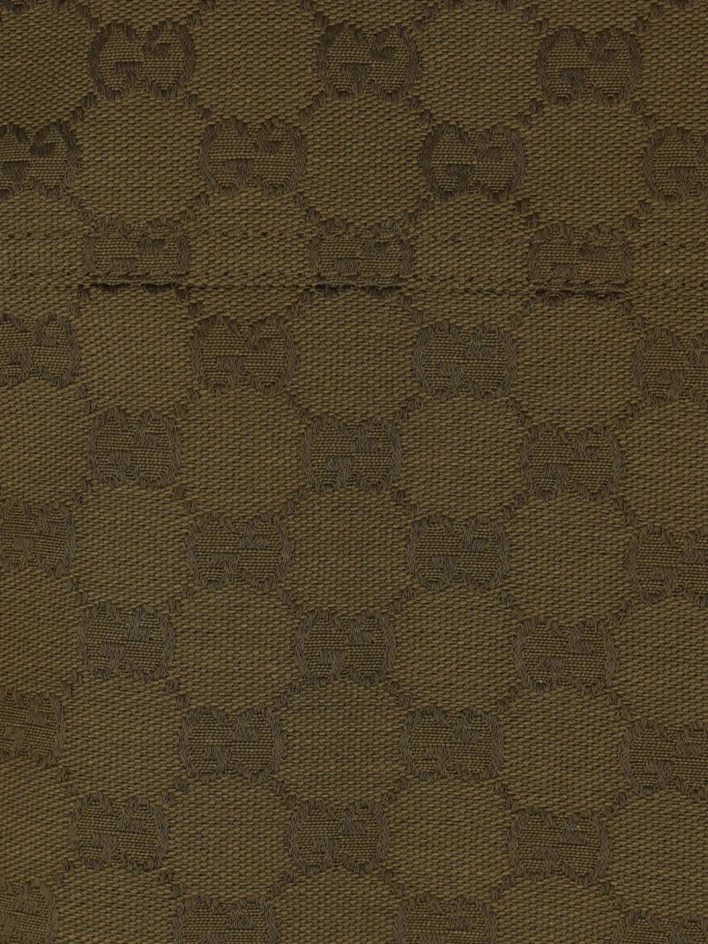 GG monogram leather-collar coat