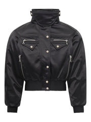 Satin Bomber Jacket