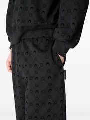 moonogram flocked fleece sweatshirt
