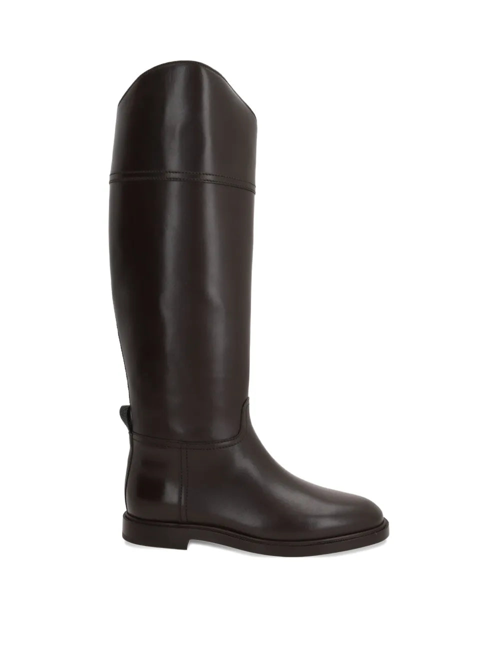 side-zip calf leather boots