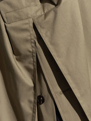 belted double-breasted trench coat