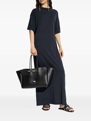 short-sleeve maxi dress