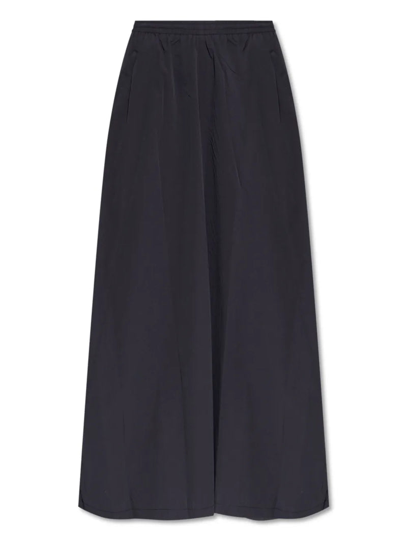 elasticated-waist pocket skirt