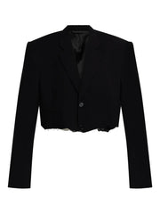 single-breasted notched lapels blazer