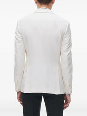 shawl-collar single-breasted suit jacket