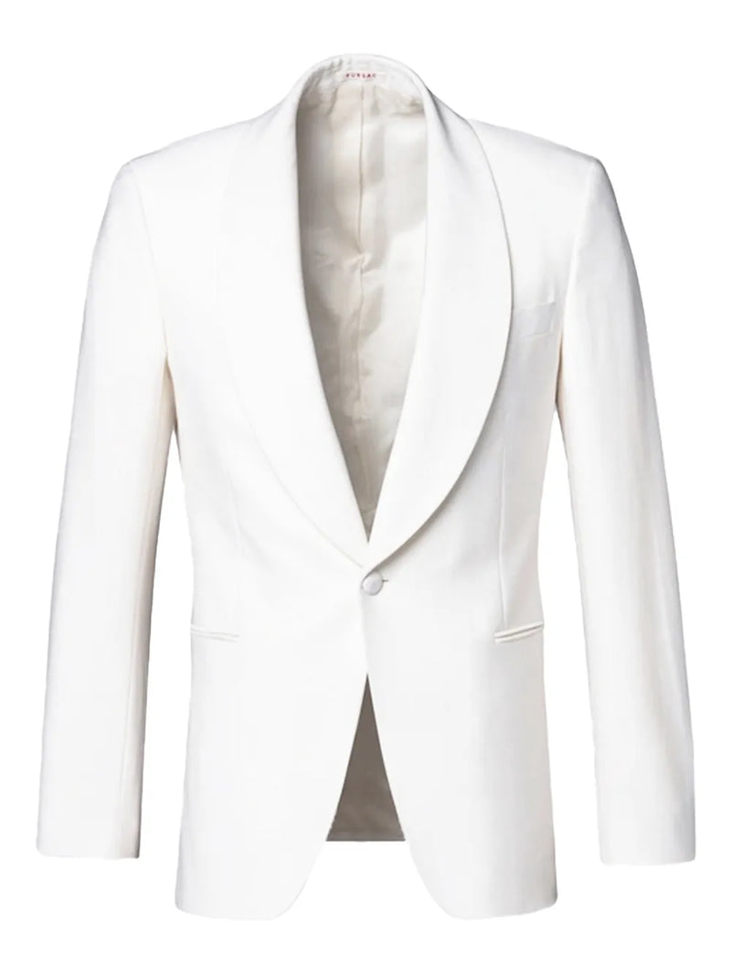 shawl-collar single-breasted suit jacket