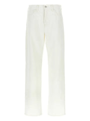 logo-patch cotton jeans