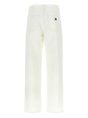 logo-patch cotton jeans