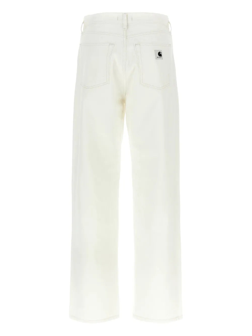 logo-patch cotton jeans