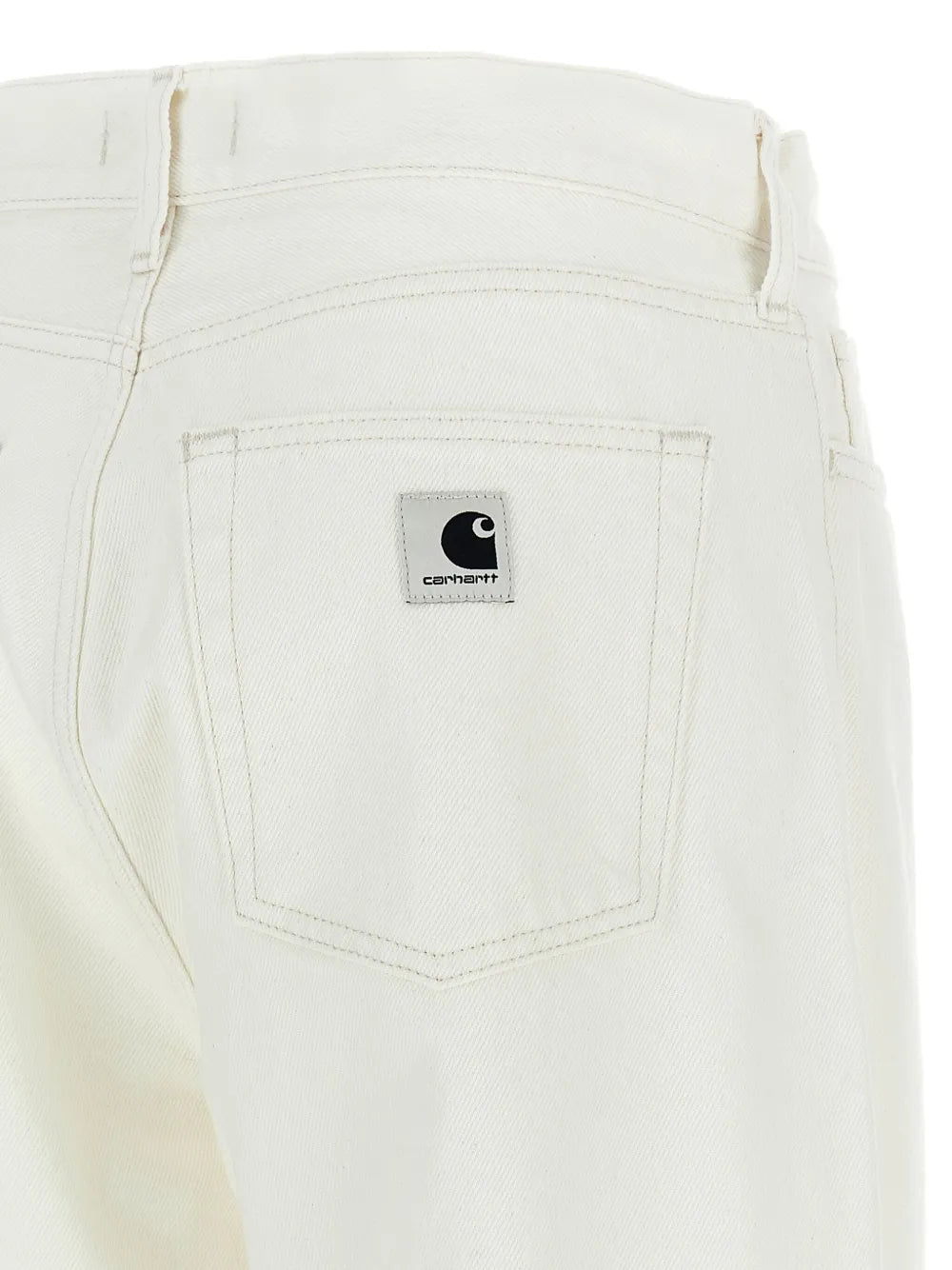 logo-patch cotton jeans