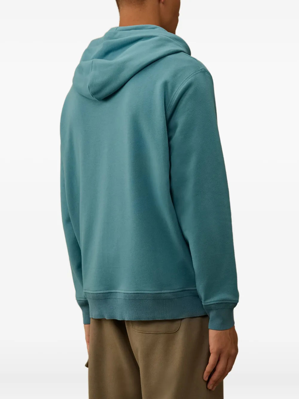logo-embroidered zip-up Hoodie