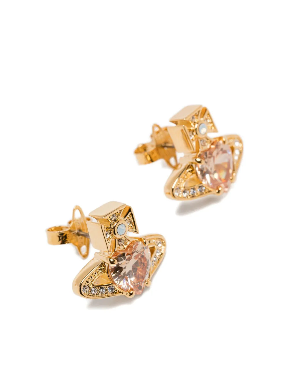 heart orb earrings