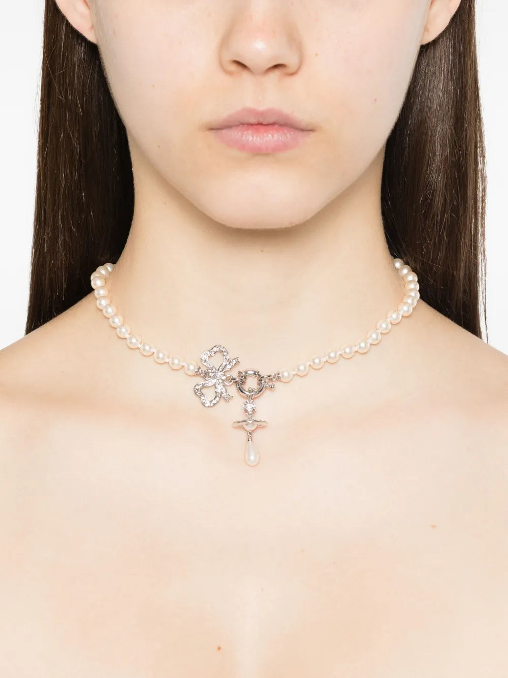 Rigoberta bow-detail necklace