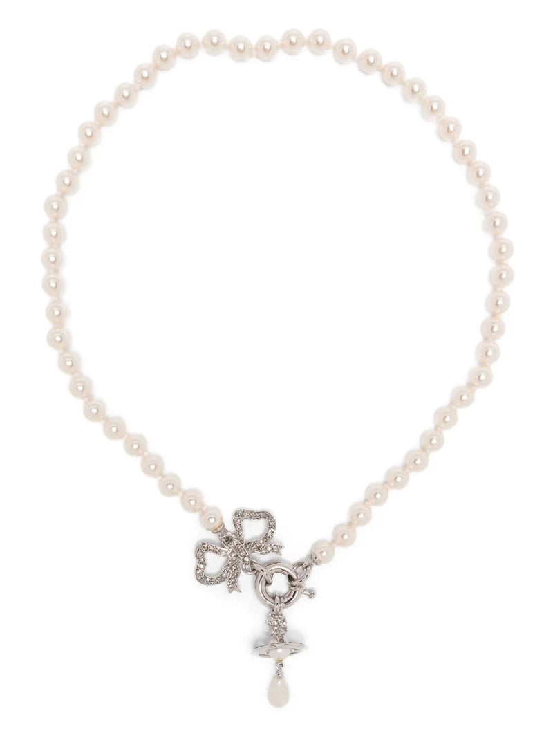 Rigoberta bow-detail necklace