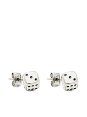 X Derrick Adams Dice earrings