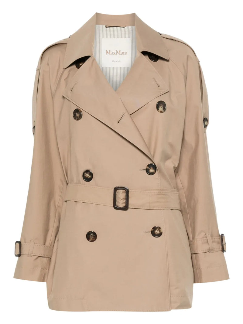 belted double-breasted coat