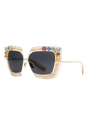 Rafia Fiori embellished sunglasses