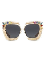 Rafia Fiori embellished sunglasses