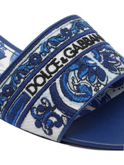 embroidered-logo sandals