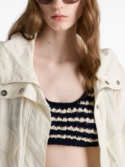 triangle-detail cat-eye sunglasses