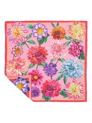 Floral-Print Silk Scarf