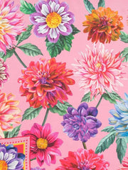 Floral-Print Silk Scarf