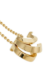 triple-gancini pendant necklace