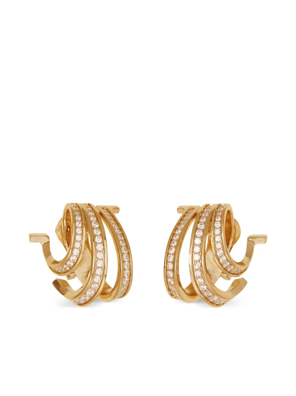 Triple Gancini earrings