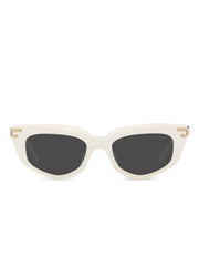 cat-eye metal-temple sunglasses