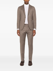 single-breasted tailored-trousers suit