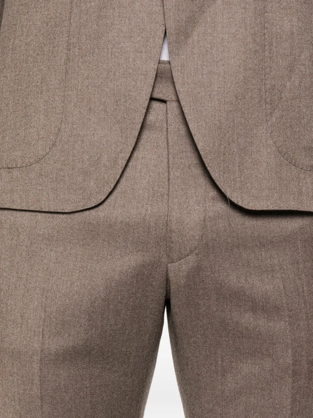 single-breasted tailored-trousers suit