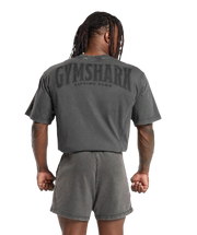 Gymshark Heritage Washed T-Shirt - Onyx Grey