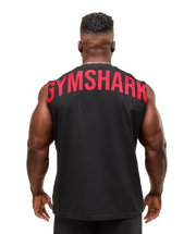 Gymshark Power Cut Off Tank - Black/Conditioning Red
