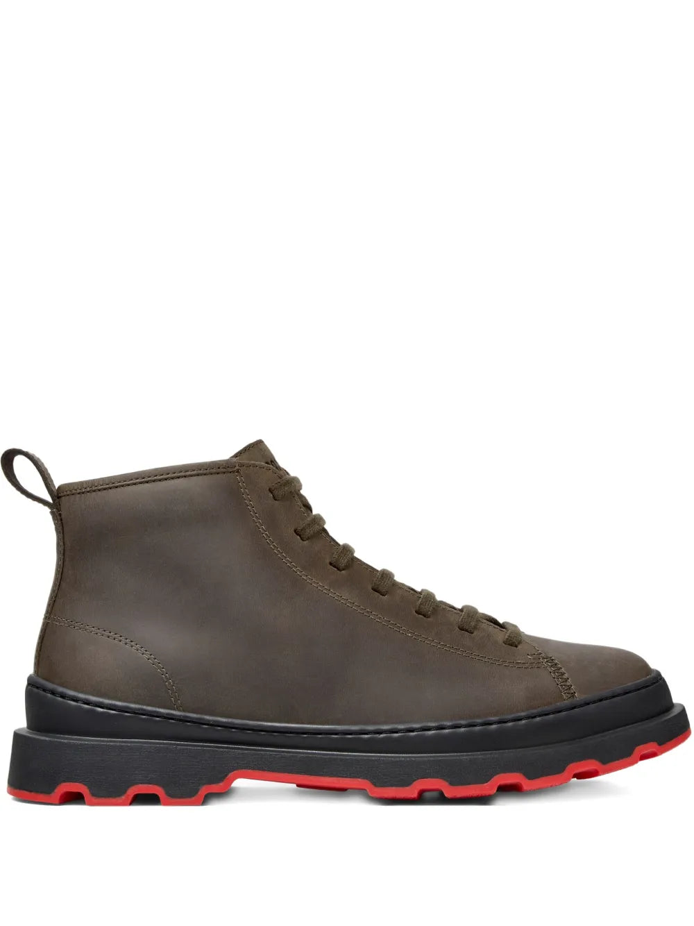 Brutus lace-up leather biker boots