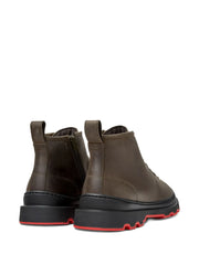 Brutus lace-up leather biker boots