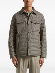quilted houndstooth jacket