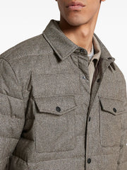 quilted houndstooth jacket