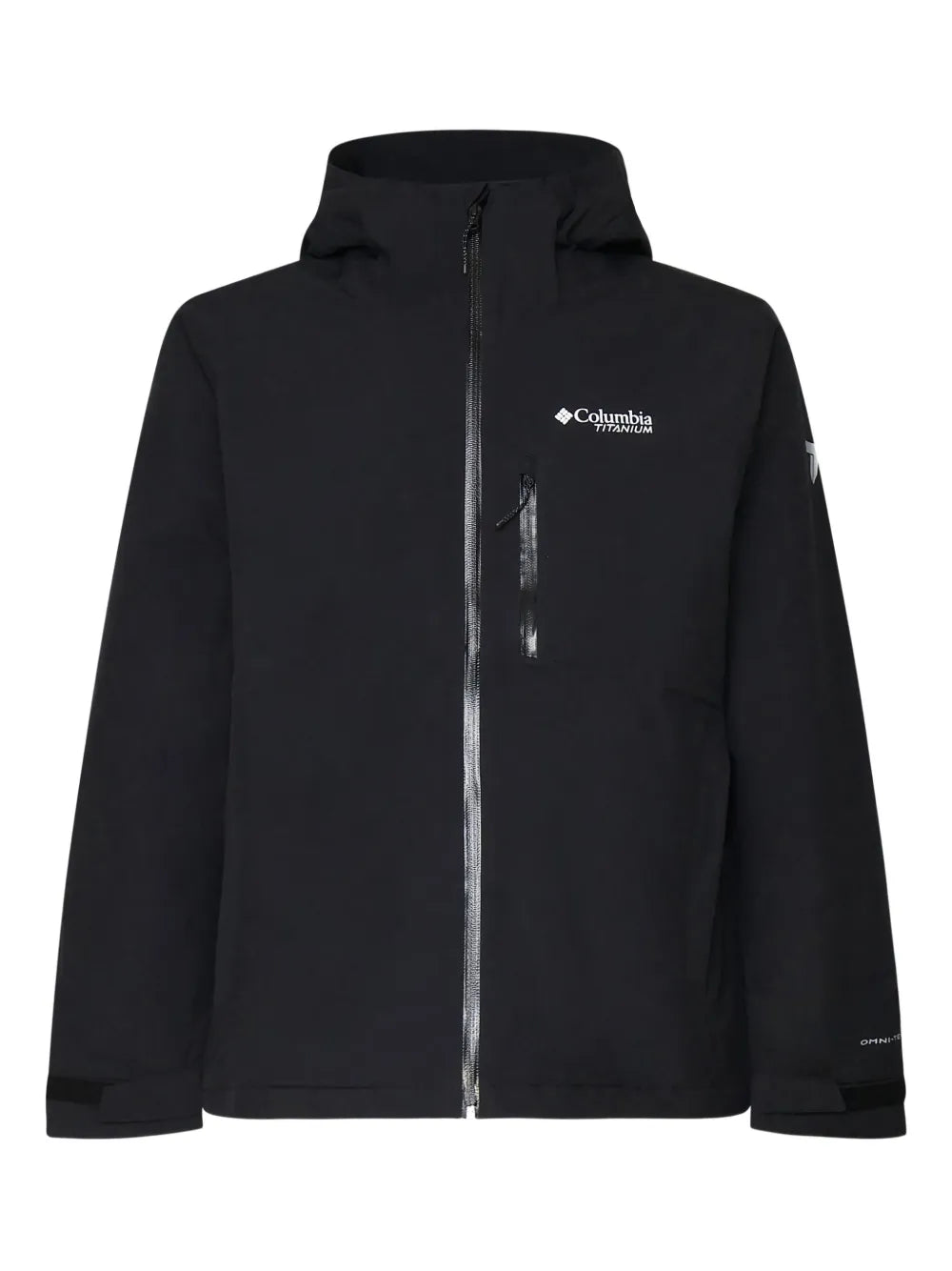 logo print hooded jacket