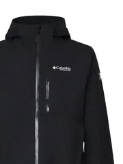 logo print hooded jacket