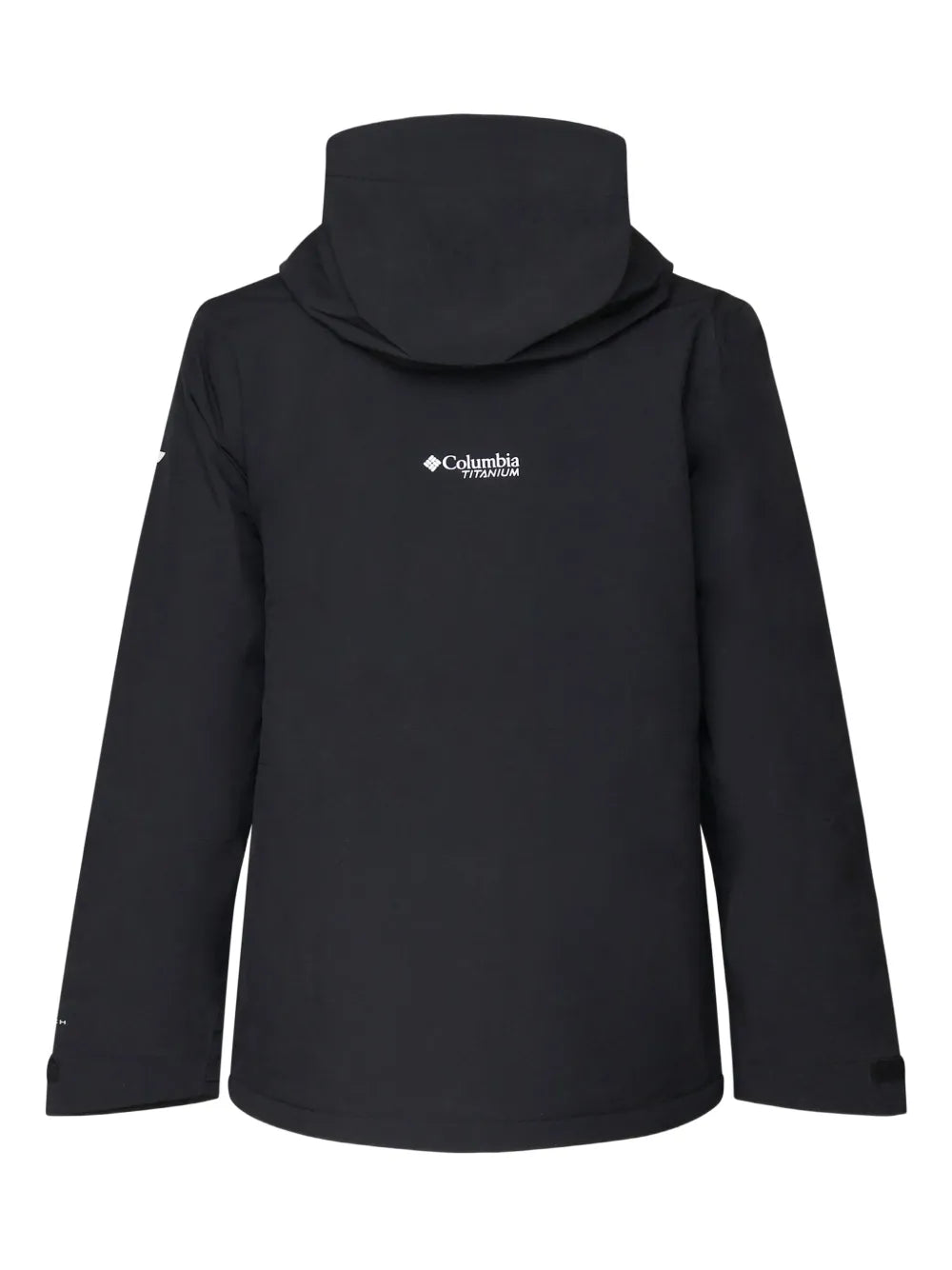 logo print hooded jacket